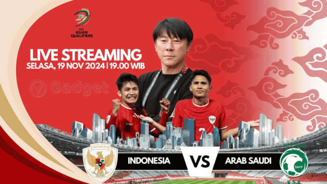 Link Live Streaming Timnas Indonesia vs Arab Saudi di Kualifikasi Piala Dunia 2026, Jangan Lewatkan!