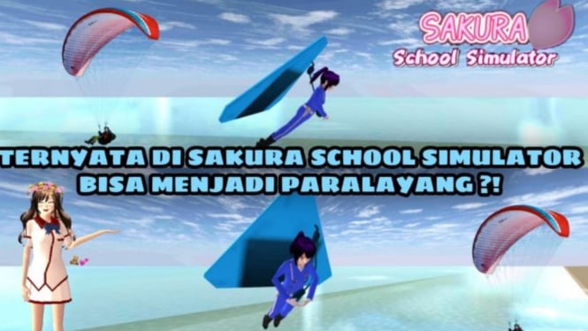 Cara Terbang dengan Parasut di Sakura School Simulator: Begini Cara Mudahnya!