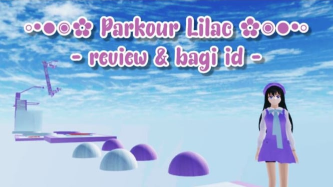 Cara Beradegan Parkour Lilac Aesthetic di Sakura School Simulator, Tantangan Baru yang Penuh Keindahan!