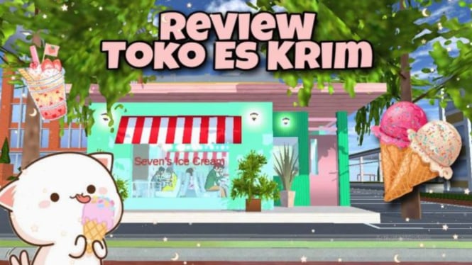 Mencoba Masuk ke Rumah Es Krim di Sakura School Simulator: Seru-Seruan dengan Properti Baru!