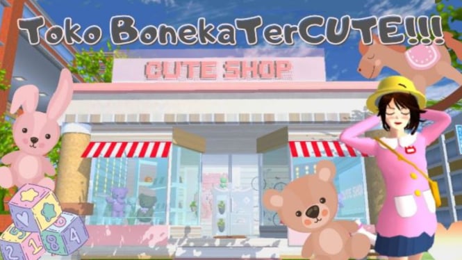 Panduan Membuat Toko Boneka & Souvenir Lucu di Sakura School Simulator