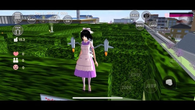 Labirin di Sakura School Simulator