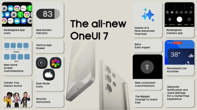 Samsung One UI 7: Jadwal, Fitur Baru, dan HP yang Dapat