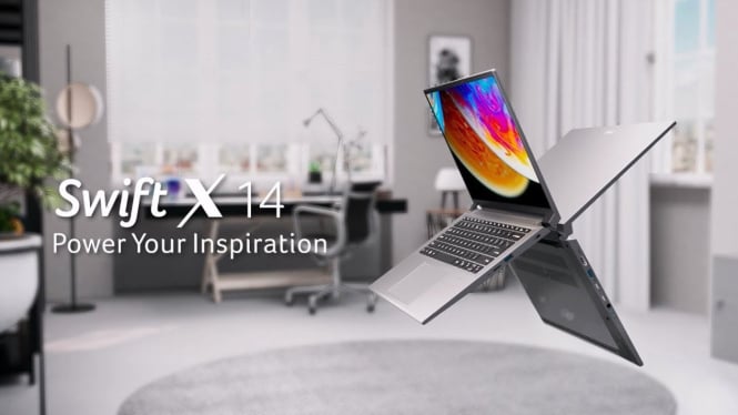 Acer Swift X 14 AI: Laptop Hebat dengan Performa Terbaik untuk Video Editing dan Rendering 3D