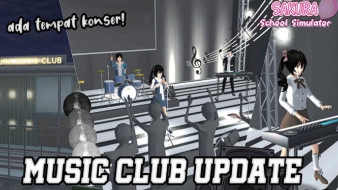 Panduan Lengkap Cara Membuat Konser Band di Live Music Club Sakura School Simulator