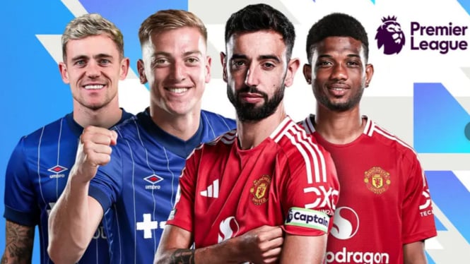 Live Streaming Liga Inggris: Ipswich Town vs Manchester United, Minggu 24 November 2024