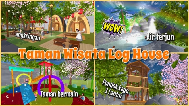 Taman Wisata Anak di Sakura School Simulator