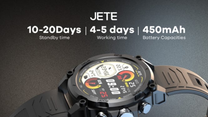 JETE VOLT: Smartwatch GPS Tangguh untuk Pecinta Outdoor, Harga Terjangkau!