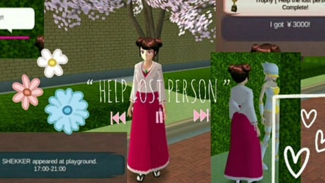 Cara Menyelesaikan Misi Help the Lost Person di Sakura School Simulator