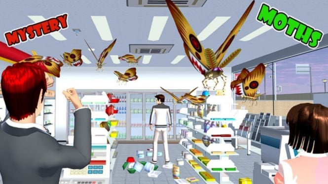 Cara Menyelesaikan Misi Exterminate Moths di Sakura School Simulator dengan Mudah