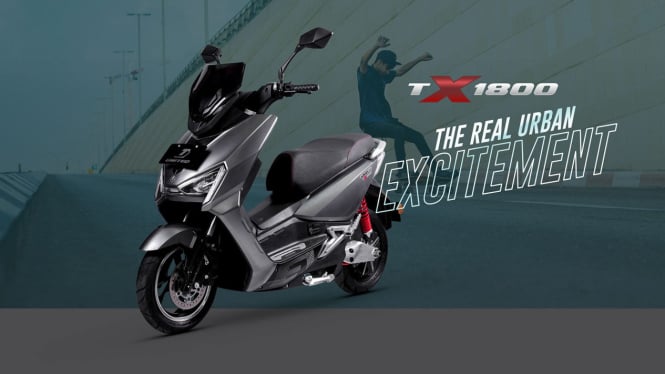 United TX 1800: Motor Listrik Stylish dan Bertenaga, Harga Rp20 Jutaan!