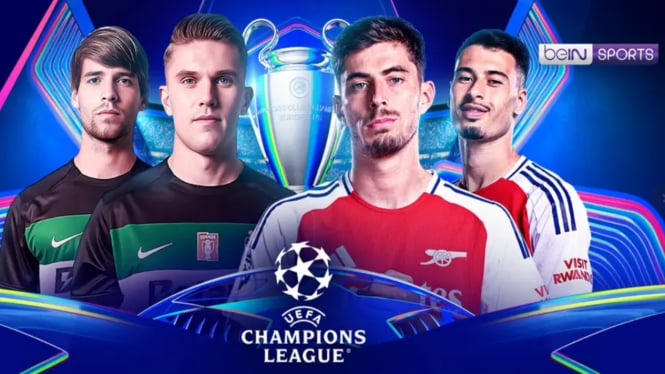 Live Streaming Sporting vs Arsenal di Liga Champions, 27 November 2024