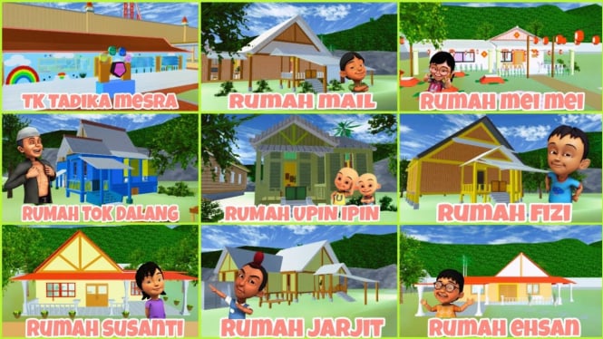 ID Karakter Upin & Ipin dan Temannya di Sakura School Simulator