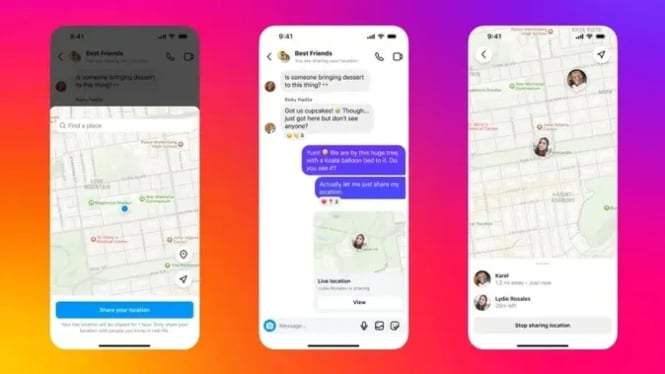 Instagram Kini Punya Fitur 'Shareloc' di DM, Begini Cara Menggunakannya!