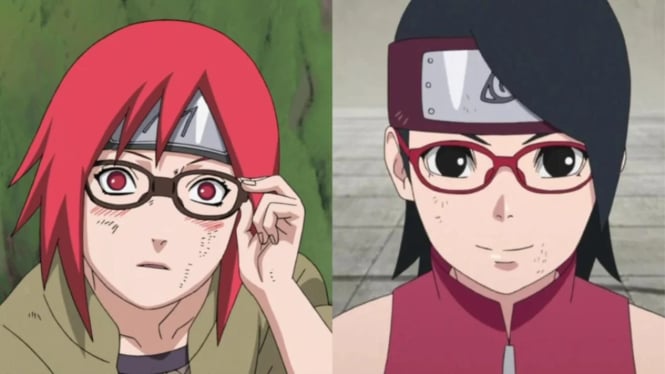 Sarada Uchiha dan Karin Uzumaki