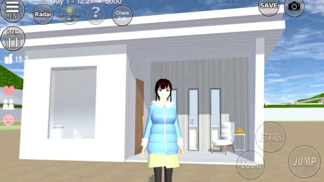 Cara Mudah dan Cepat Membuat Rumah Miniatur Super Kecil di Sakura School Simulator