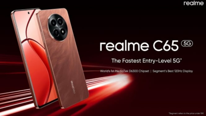 Realme C65 5G Speedy Red: Smartphone 5G Paling Dicari, Hanya 2 Jutaan! Ini Spesifikasinya!