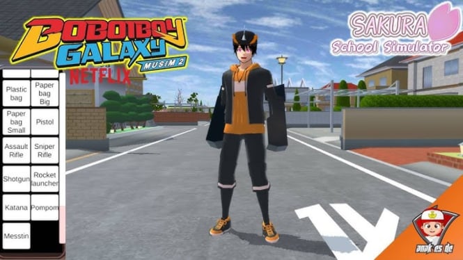 ID Boboiboy dan Kawan-kawan di Sakura School Simulator