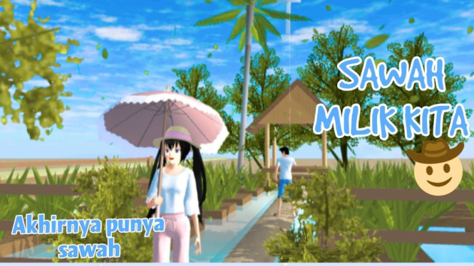 ID PROP Sawah, Ladang Pertanian dan Desa Sakura Simulator School Simulator, Bisa Di Save!