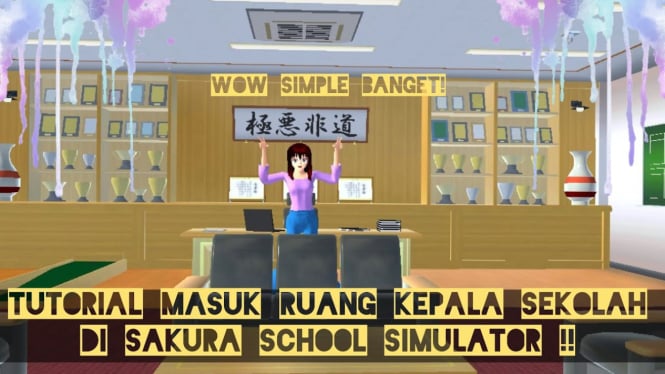 Begini Cara Masuk ke Ruang Kepala Sekolah di Sakura School Simulator