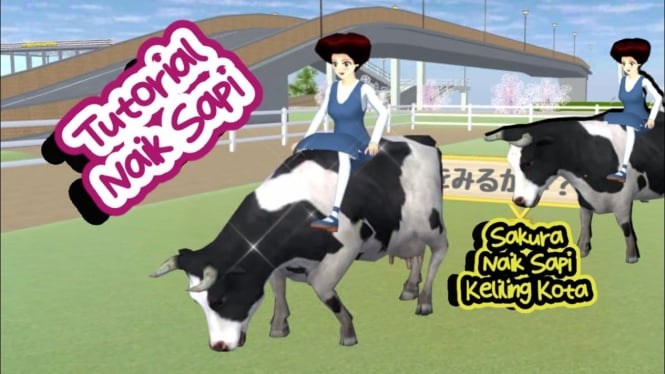 Panduan Cara Naik Sapi di Sakura School Simulator