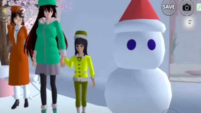 Panduan Menemukan Rumah Snowman Sakura School Simulator yang Tersembunyi