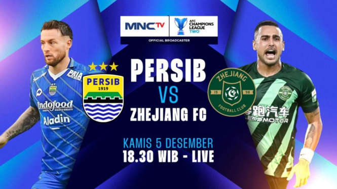 Persib Bandung vs Zhejiang, 5 Desember 2024