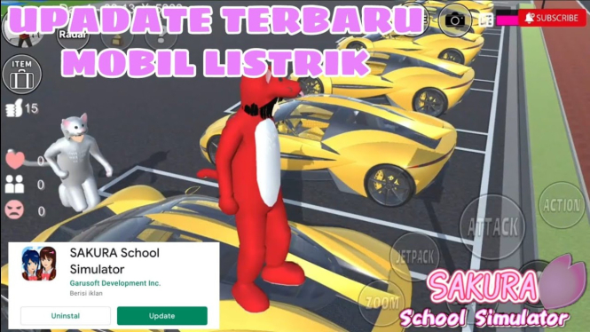 Panduan Mengendarai Mobil Listrik Sakura School Simulator