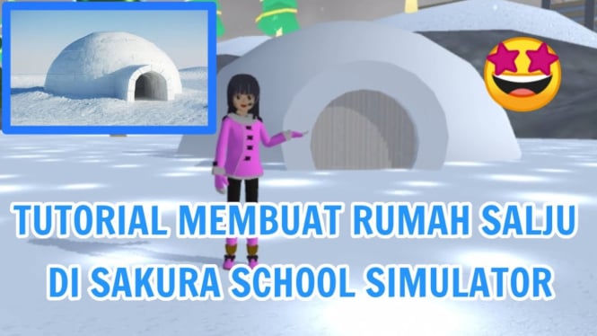 Rumah Salju di Sakura School Simulator