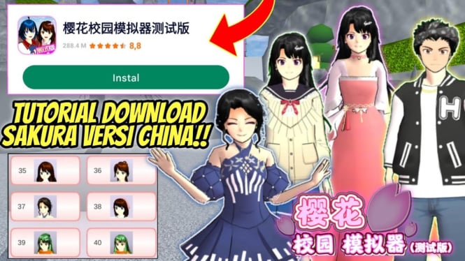 Cara Download dan Install 233 Leyuan APK Sakura School Simulator Versi China