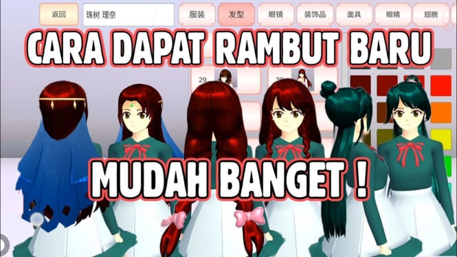 Panduan Mudah Cara Ganti Gaya Rambut Karakter di Sakura School