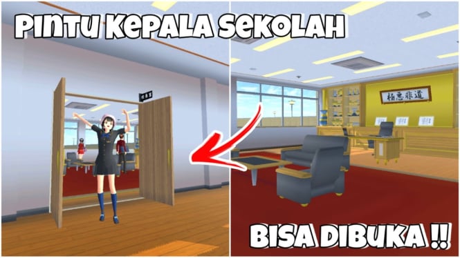 Cara Mudah Membuka Ruangan Rahasia Kepala Sekolah di Sakura School Simulator