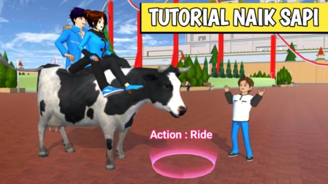 Panduan Naik Sapi di Sakura School Simulator