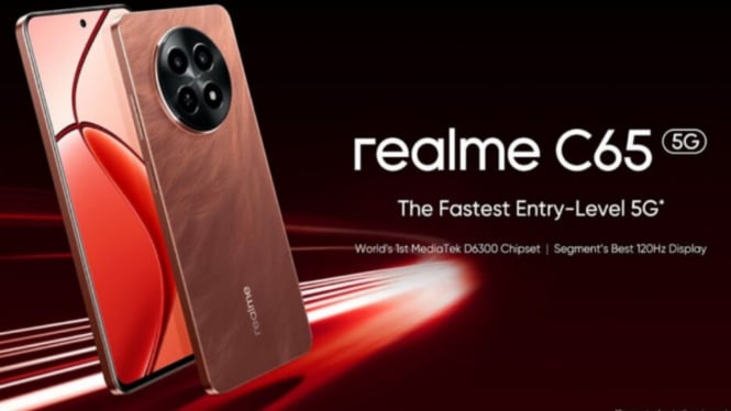 Realme C65 5G Speedy Red: HP Varian Warna Baru dan Spesifikasi Lengkap Harga 2 Jutaan!