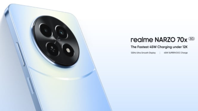 Realme Narzo 70x 5G: HP 2 Jutaan dengan Chipset Dimensity 6100+ dan Baterai 5000mAh