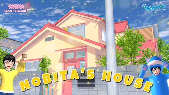 Cara Mudah Menemukan Rumah Doraemon dan Nobita di Sakura School Simulator