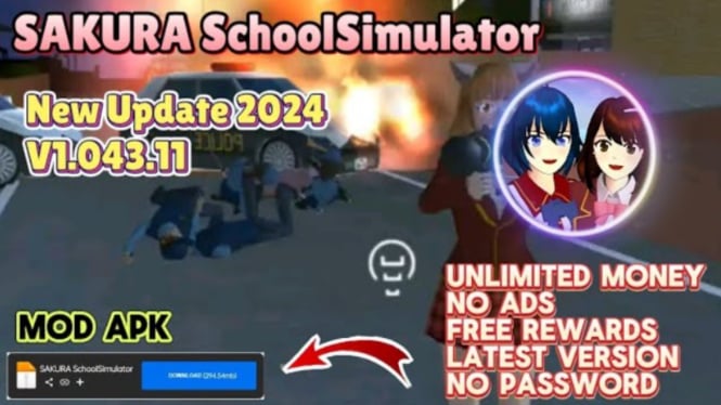 Download APK dan iOS Terbaru 2024 V1.043.11 Sakura School Simulator