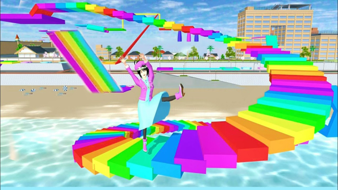 Kumpulan ID Parkour Rainbow Terbaru di Sakura School Simulator: Menarik dan Seru untuk Dicoba!