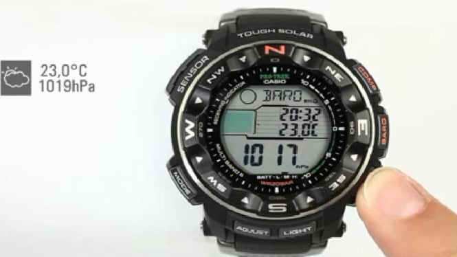 Casio Pro trek PRW2500-1: Jam Tangan Multifungsi