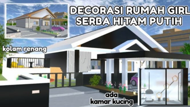 Panduan Mudah Membuat Rumah Hitam Putih Sakura School Simulator yang Wajib Kamu Coba!