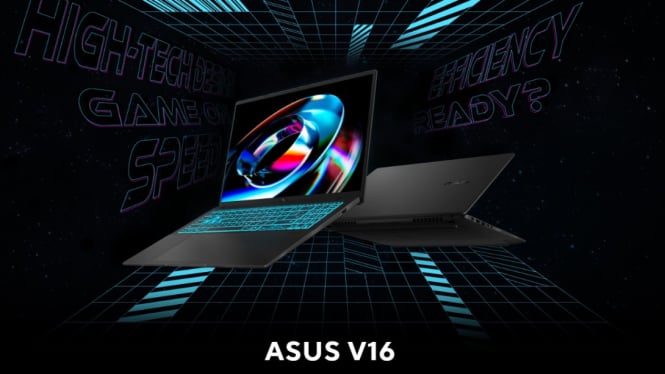 ASUS V16 Resmi Meluncur: Laptop Gaming 16 Inci