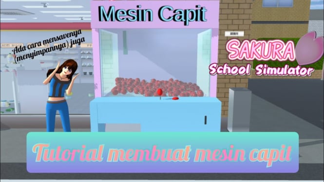 Membuat Mesin Capit Lego di Sakura School Simulator