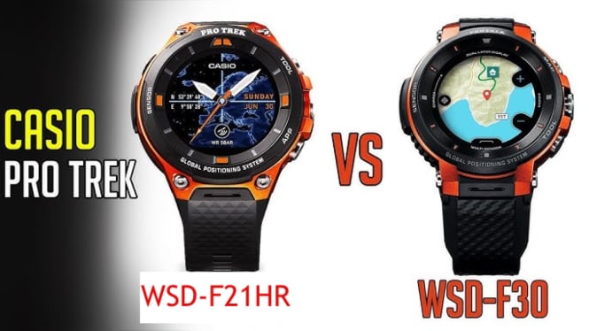 Casio Pro Trek WSD-F21HR vs WSD-F30