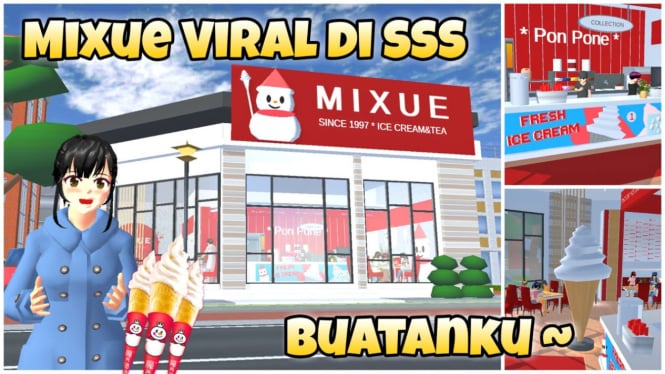 Panduan Mudah Cara Membuat Toko Mixue di Sakura School Simulator