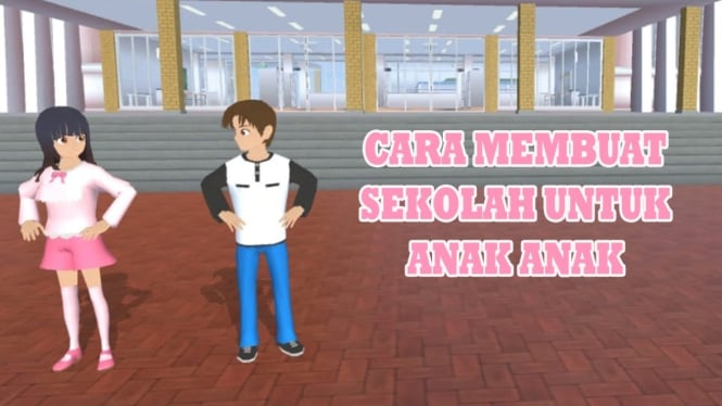 Membangun Sekolah Anak di Sakura School Simulator