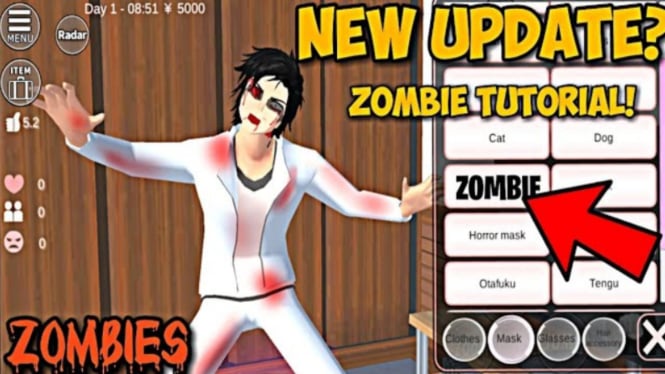 Panduan Cara Cepat Jadi Zombie di Sakura School Simulator