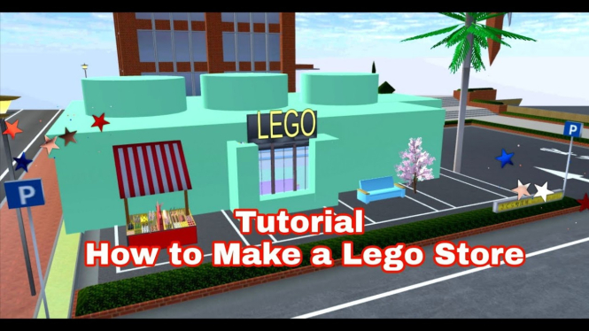 Rumah LEGO Keren di Sakura School Simulator