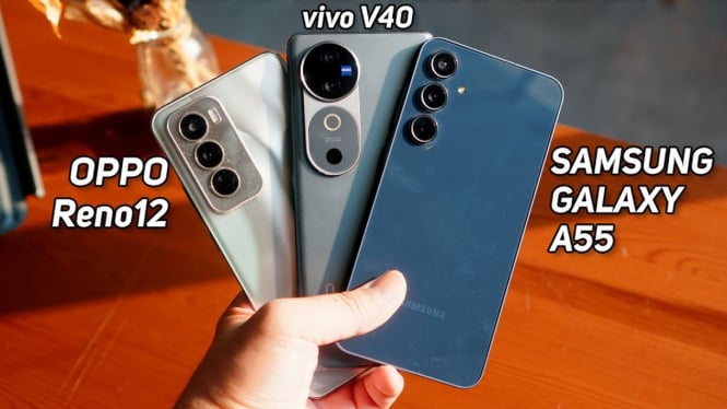 Pilih Mana? Samsung Galaxy A55, Oppo Reno 12, atau Vivo V40 – Ini Perbandingannya