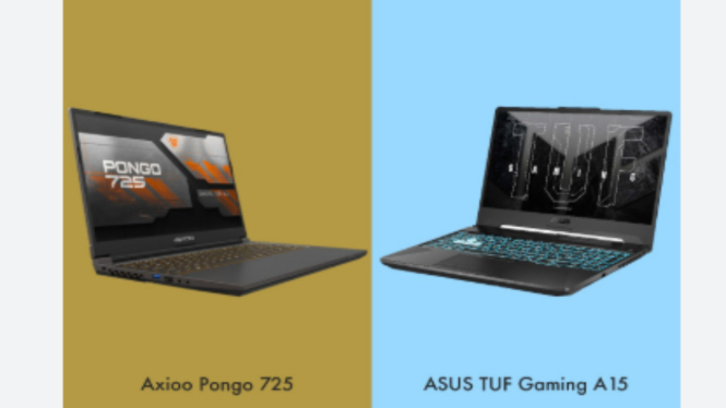 AXIOO Pongo 725 vs ASUS TUF A15 FA506NF: Duel Laptop Gaming Terbaik di Bawah 10 Juta!