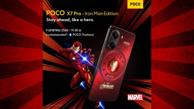 Poco X7 Pro Iron Man Edition Diluncurkan, Harga Mulai dari Rp4,2 Jutaan!